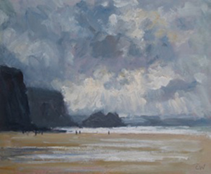 Sunshine and cloud, Watergate Bay